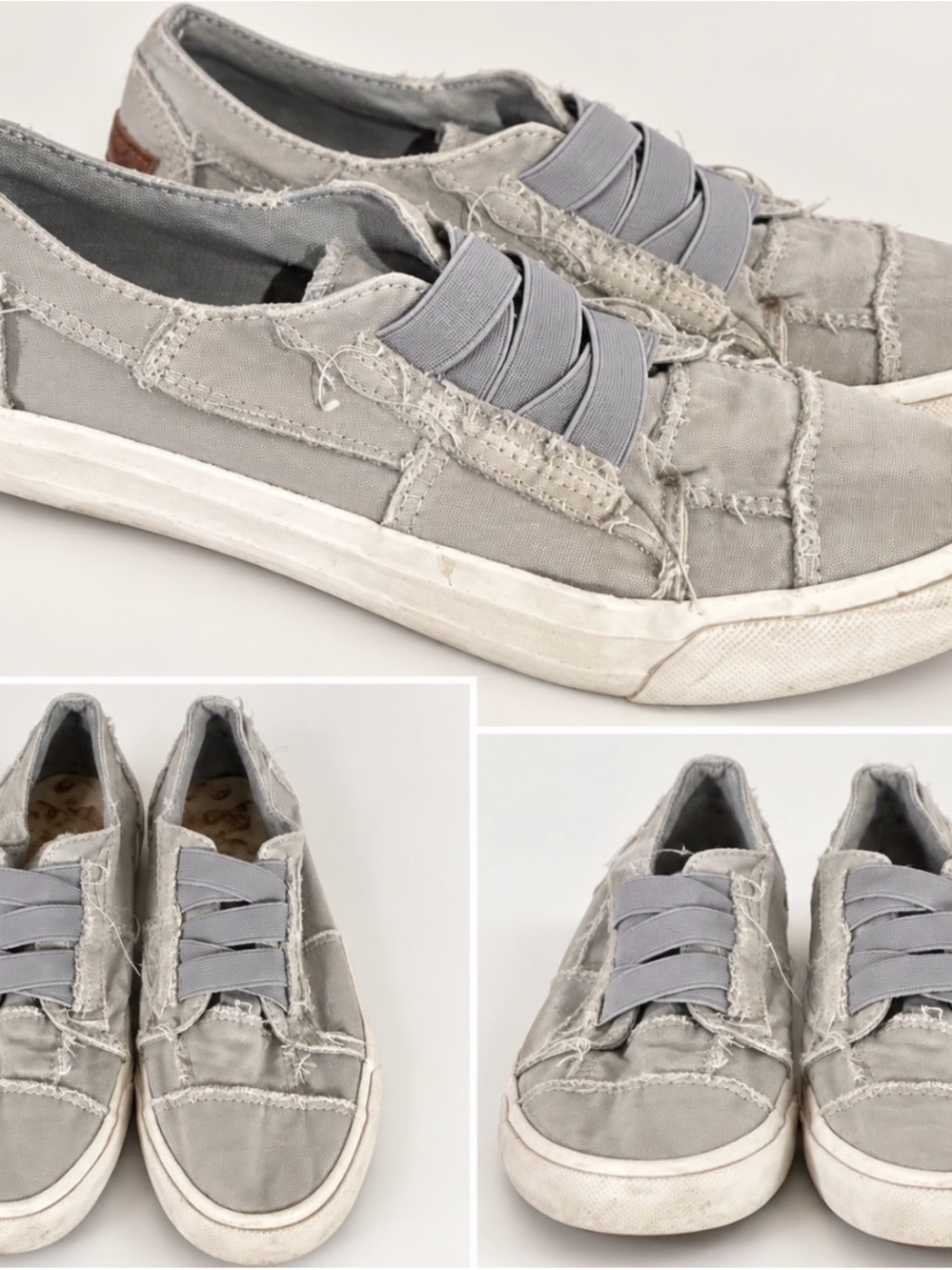 Blowfish Women's Slip-On Casual Flats in Light Gray